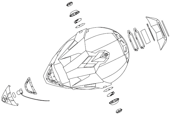 Airwheel C8 Smart racing helmet