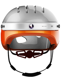 C5 Smart-Helm mit HD-Embedded-Kamera, Bluetooth-Lautsprecher, um kommende Anrufe zu beantworten und Musik zu hören, und Smartphone-App.